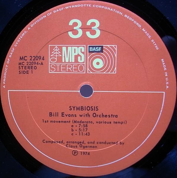 独LP Bill Evans Symbiosis 0211547MSW MPS Records /00260 Bill Evans – Symbiosis – Vinyl (180g, Gatefold, LP, Album +
