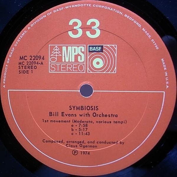 BILL EVANS / Symbiosis (LP) / MPS | WAXPEND RECORDS