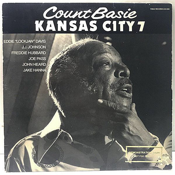 レコードメイン画像：プロモ 美盤!! USオリジナル COUNT BASIE Kansas City 7 ('84 Pablo) ベイシー楽団のピックアップ7人によるコンボ編成でのセッション