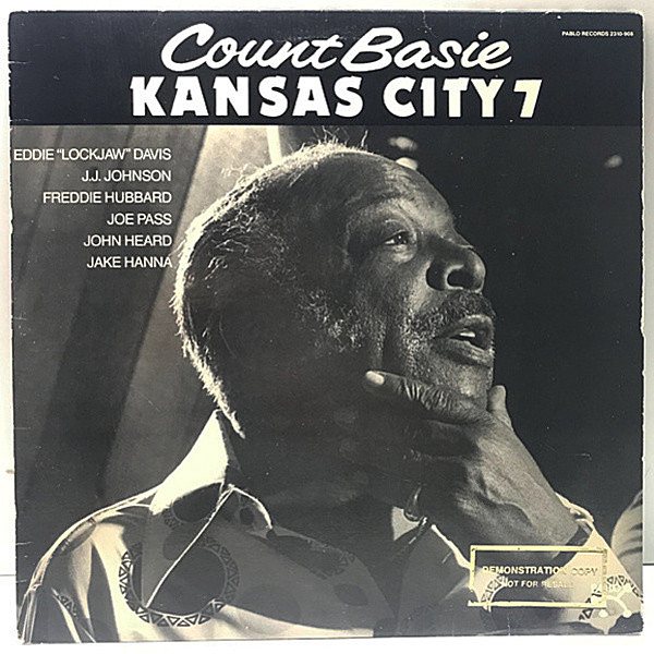 レコードメイン画像：プロモ 美盤!! USオリジナル COUNT BASIE Kansas City 7 ('84 Pablo) ベイシー楽団のピックアップ7人によるコンボ編成でのセッション