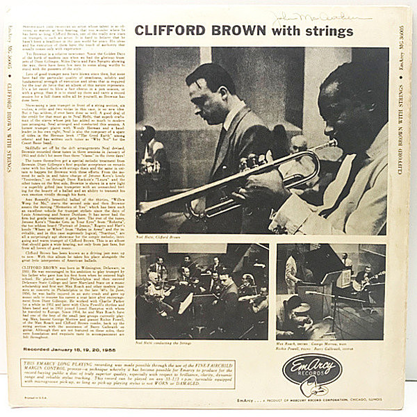 CLIFFORD BROWN / With Strings (LP) / EmArcy | WAXPEND RECORDS