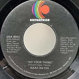 レコード画像：ISAAC HAYES / Do Your Thing / Ellie's Love Theme