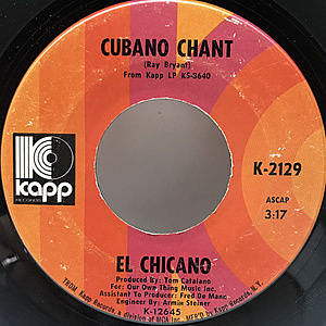 レコード画像：EL CHICANO / Cubano Chant / Viva La Raza