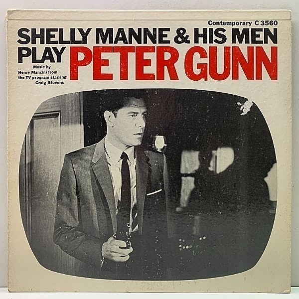 レコードメイン画像：美盤!! 初回 D1マト USオリジナル MONO 深溝 SHELLY MANNE Play Peter Gunn ('59 Contemporary C 3560) CONTE CANDOLI, HERB GELLER ほか