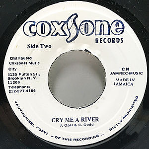 レコード画像：JACKIE OPEL / Cry Me A River / Eternal Love