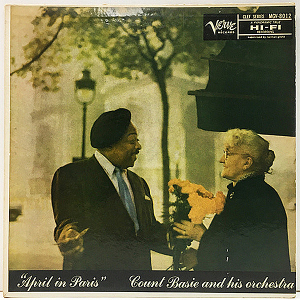 レコードメイン画像：良盤!! MONO US初期 Verveリム 深溝 COUNT BASIE April In Paris ('57 Verve MG V-8012) ベイシー楽団の絶頂期 エイプリル・イン・パリ Lp