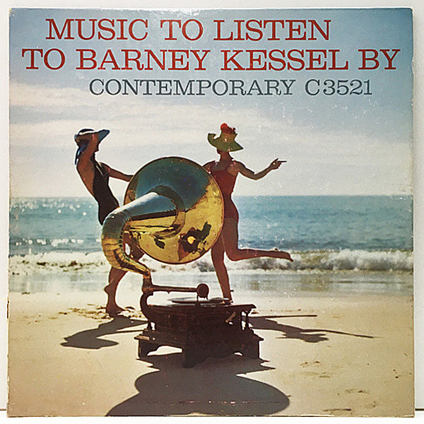レコードメイン画像：良好!! D1マト MONO 深溝 USオリジナル BARNEY KESSEL Music To Listen To ～ (Contemporary C 3521) Buddy Collette, Andre Previn ほか