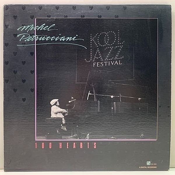 レコードメイン画像：美盤!! USオリジナル MICHEL PETRUCCIANI 100 Hearts (George Wein Collection) フランス最高峰ジャズピアニスト ミシェル・ペトルチアーニ