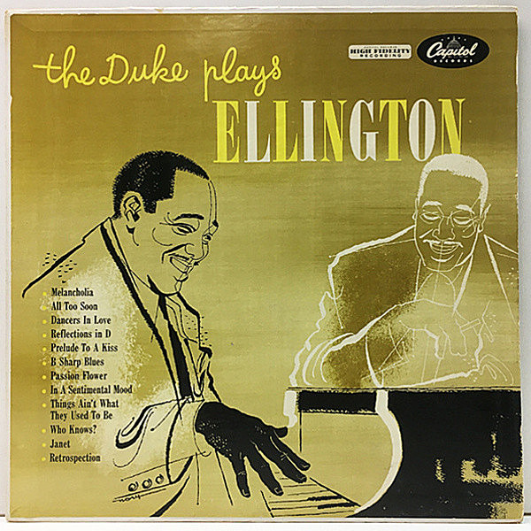 レコードメイン画像：【エリントンのトリオ演奏が聴ける人気盤】良好!! MONO リング青緑 USオリジナル DUKE ELLINGTON Plays Ellington (Capitol T 477) Lp