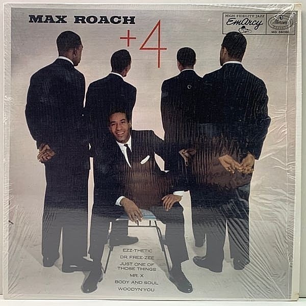 レコードメイン画像：美品!! 米 MONO MASTERDISK刻印 MAX ROACH +4／Plus Four (Mercury MG 36098) Kenny Dorham, Sonny Rollins, Ray Bryant