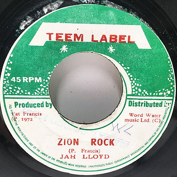 レコードメイン画像：【Ain't No Sunshine／Deejay Cut & Horn Cut】JAMAICA オリジナル JAH LLOYD Zion Rock / DON D JUNIOR Rebel Rock ('72 Teem) Lee Perry