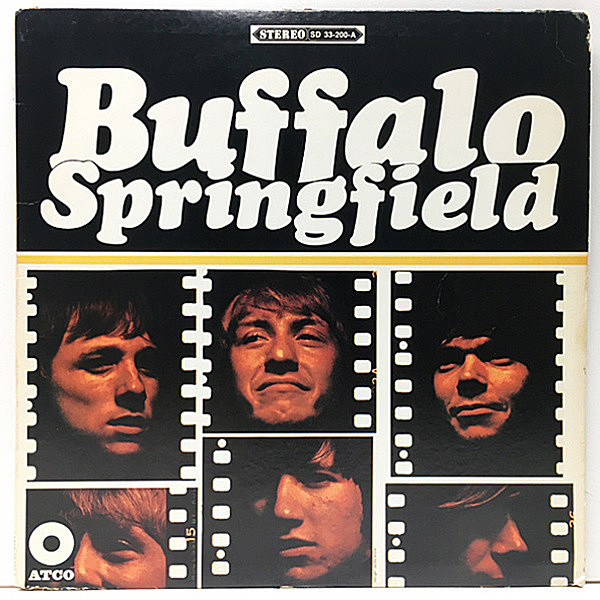 レコードメイン画像：【溝あり・3色ラベル】ほぼ美盤!! USオリジナル BUFFALO SPRINGFIELD Same／1st デビュー盤 (ATCO SD 33-200) Neil Young, Stephen Stills