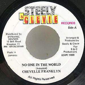 レコード画像：CHEVELLE FRANKLYN / No One In The World