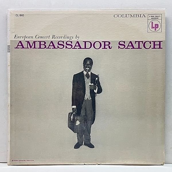 レコードメイン画像：美盤!!【1Aマト・コーティング仕様】MONO 6eye 深溝 USオリジ LOUIS ARMSTRONG Ambassador Satch (Columbia CL 840) 欧州ツアー 傑作Live