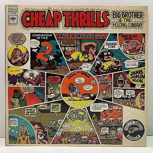 レコードメイン画像：レアな美品!! 2eye 米オリジナル BIG BROTHER & THE HOLDING CO. Cheap Thrills ('68 Columbia) JANIS JOPLIN 最高傑作 US 初回プレス