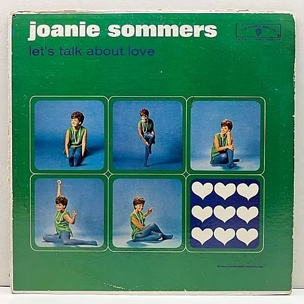 レコードメイン画像：美盤!! MONO 米オリジナル JOANIE SOMMERS Let's Talk About Love ('62 Warner Bros. W 1474) ジョニー・ソマーズ 恋のささやき USモノラル