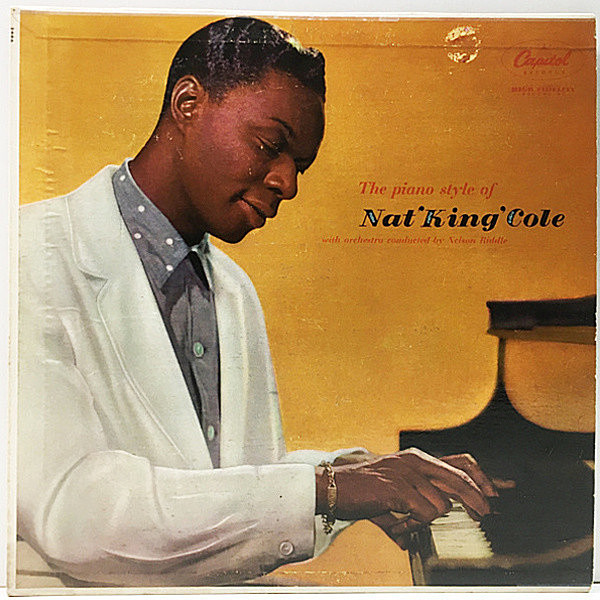 レコードメイン画像：良好盤!! MONO 灰ラベル USオリジナル NAT KING COLE The Piano Style Of ～ ('56 Capitol) 『キング』がピアニストに特化した粋な好盤