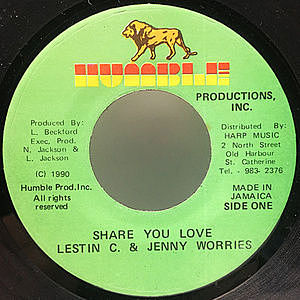 レコード画像：LESTIN C. / JENNY WORRIES / Share You Love