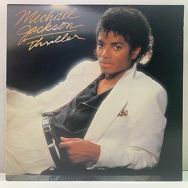 レコードメイン画像：稀少【MJ記載無し2ライン・英番1桁】US 完全オリジナル MICHAEL JACKSON Thriller (Epic QE 38112) マイケル・ジャクソン／スリラー 米初回