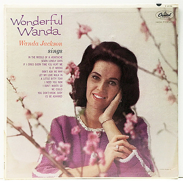 レコードメイン画像：【カントリー＆ポップス回帰作】美再生!良盤! MONO USオリジナル WANDA JACKSON Wonderful Wanda ('62 Capitol) 歌姫ワンダ・ジャクソン Lp