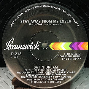 レコード画像：SATIN DREAM / Stay Away From My Lover