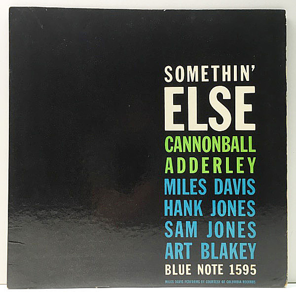 レコードメイン画像：【両面47WEST63rd. 両溝 MONO】CANNONBALL ADDERLEY Somethin Else (Blue Note 1595) RVG刻印 耳[Ear]マーク 美ジャケット！