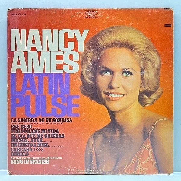 レコードメイン画像：良好盤!! MONO USオリジナル NANCY AMES Latin Pulse ('66 Epic) ボッサ・シェーカー Eso Beso = That Kiss, Carcara ほか 米 初回モノラル