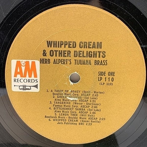 HERB ALPERT / Whipped Cream & Other Delights (LP) / A&M