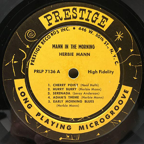 HERBIE MANN / Mann In The Morning (LP) / Prestige | WAXPEND