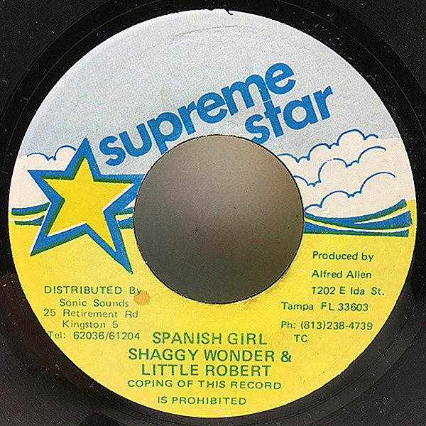 レコードメイン画像：【MADONNA／La Isla Bonita！まんまのフレーズ】マイナー7'' JAオリジナル SHAGGY WONDER & LITTLE ROBERT Spanish Girl マドンナ 名曲