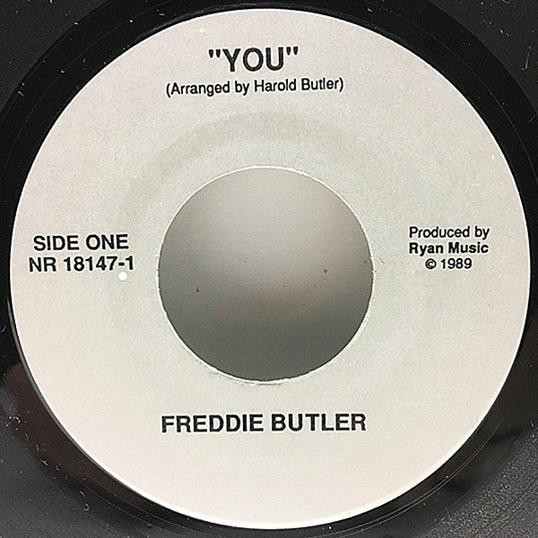 レコードメイン画像：【OBSCURE SWEET SOUL】試聴 7インチ FREDDIE [FREDDY] BUTLER You オブスキュア・スウィート・ソウル 自主 マイナー盤 arr. HAROLD BUTLER