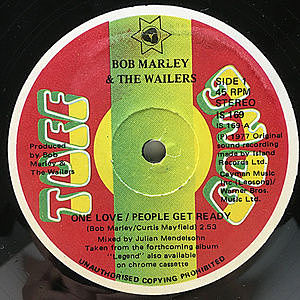 レコード画像：BOB MARLEY / WAILERS / One Love / People Get Ready