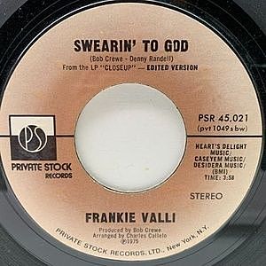 レコード画像：FRANKIE VALLI / Swearin' To God