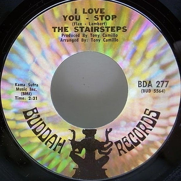 レコードメイン画像：美品 USオリジ STAIRSTEPS I Love You - Stop / I Feel A Song