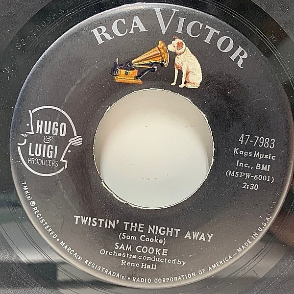 レコードメイン画像：良好盤!! 7'' USオリジナル SAM COOKE Twistin' The Night Away / One More Time ('62 RCA Victor) サム・クック／ツイストで踊りあかそう