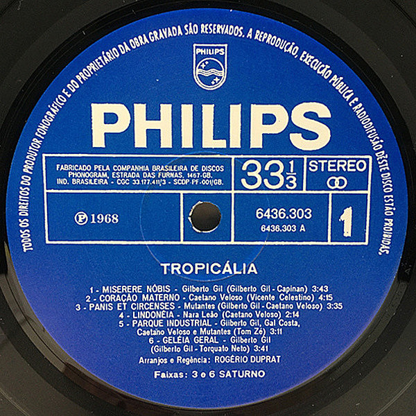 VARIOUS / Tropicalia Ou Panis Et Circencis (LP) / Philips