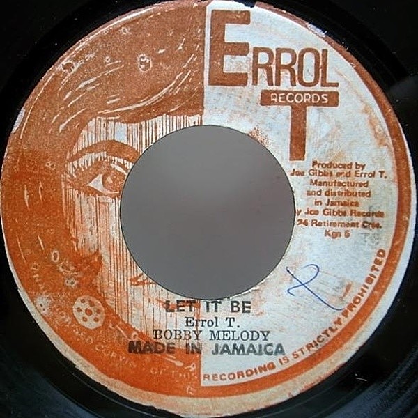 レコードメイン画像：BOBBY MELODY - MIGHTY TWO Let It Be produce ERROL T 7インチ