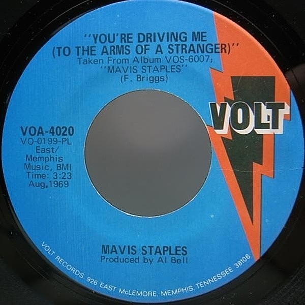 レコードメイン画像：USオリジナル MAVIS STAPLES A House Is Not A Home ('69 Volt) メイヴィス・ステイプルズ バカラック／A House Is Not A Home カヴァー7"