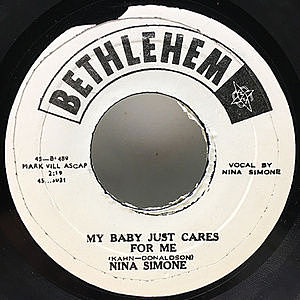 レコード画像：NINA SIMONE / My Baby Just Cares For Me / He Needs Me