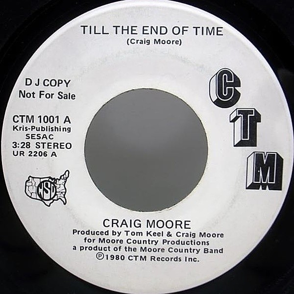 レコードメイン画像：プロモ Orig. CRAIG MOORE Till The End Of Time / SSW スワンプ