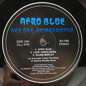 DEE DEE BRIDGEWATER / Afro Blue (LP) / Dee Dee Bridgewater