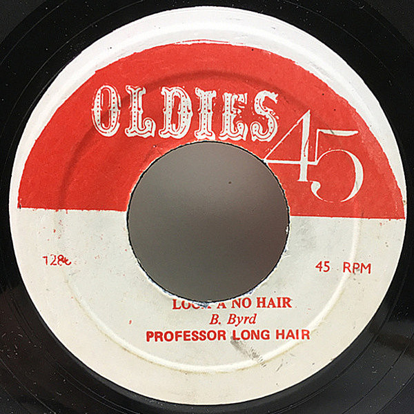 レコードメイン画像：【'57年の貴重なEbb録音】7'' JAMAICAプレス PROFESSOR LONGHAIR Looka, No Hair / Baby Let Me Hold Your Hand (Oldies 45) シングル