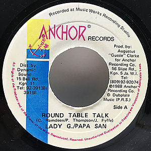 レコード画像：LADY G. / PAPA SAN / Round Table Talk