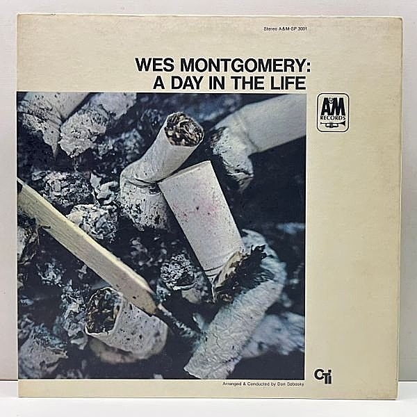 レコードメイン画像：【稀少Rマーク無し】良好!! 両面 VANGELDER刻印 USオリジナル WES MONTGOMERY A Day In The Life ('67 A&M) コーティング仕様