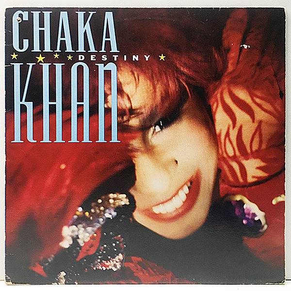 レコードメイン画像：【Arif Mardin Prod. 80's 名盤】良好盤!! DMM刻印 USオリジナル CHAKA KHAN Destiny (Warner) Tight Fit, So Close アリフ・マーディン