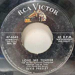 レコード画像：ELVIS PRESLEY / Love Me Tender / Anyway You Want Me