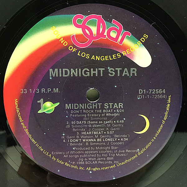 MIDNIGHT STAR / Same (LP) / Solar | WAXPEND RECORDS