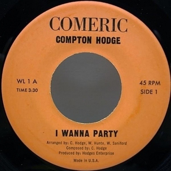 レコードメイン画像：45 入手難!! ISLAND MONSTER SOUL FUNK / COMPTON HODGE オリジナル 7インチ