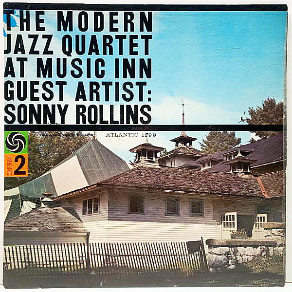 レコードメイン画像：USオリジナル MONO 初版 黒銀ラベル 深溝 MODERN JAZZ QUARTET With SONNY ROLLINS At Music Inn (Atlantic 1299) ほぼ良好！