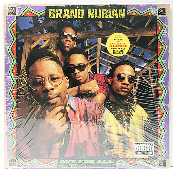 レコードメイン画像：貴重 シュリンク美品!! USオリジナル BRAND NUBIAN One For All ('90 Elektra) Ragtime, Slow Down ほか 名曲満載 SAMPLING サンプリング